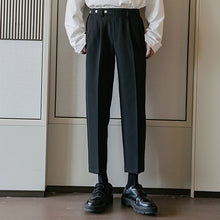 Load image into Gallery viewer, Sicilian men&#39;s spring new straight pants loose wild black casual trousers men&#39;s Korean version of the trend of nine-point pants

