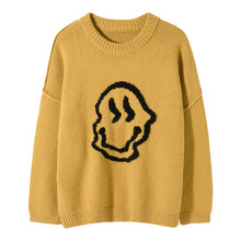 Load image into Gallery viewer, Sicilian men&#39;s youth autumn and winter new pullover round neck smiley face sweater loose trend lazy style sweater
