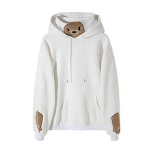 Load image into Gallery viewer, Sicilian men&#39;s winter new men&#39;s hooded sweater thickened flocking bear casual cute fake two-piece tops
