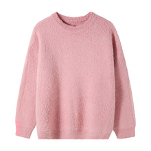 Load image into Gallery viewer, Sicilian men&#39;s autumn new round neck sweater pure color wild trend loose mohair pullover sweater men
