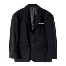 Load image into Gallery viewer, Sicilian Men&#39;s Embroidered Suit Jacket Men&#39;s Handsome Trend Loose Men&#39;s Casual Black Suit
