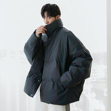 Load image into Gallery viewer, Sicilian men&#39;s winter new cotton-padded jacket reflective stand-up collar thickened warmth loose casual youth cotton jacket

