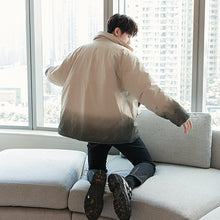 Load image into Gallery viewer, 【Spot quick delivery】Fast delivery ~ loose gradient color cotton coat Korean casual thick coat men
