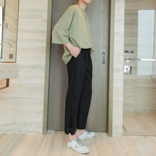 Load image into Gallery viewer, Sicilian men&#39;s spring cotton and linen pants men&#39;s Korean version of the trend of men&#39;s loose nine-point trousers casual suit pants
