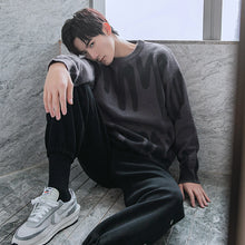 Load image into Gallery viewer, Sicilian men&#39;s 2020 new autumn pullover college style sweater men&#39;s loose long-sleeved round neck graffiti sweater
