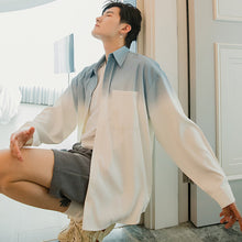 Load image into Gallery viewer, Sicilian men&#39;s autumn tie-dye gradient shirt men&#39;s Korean version of the trend men&#39;s sunscreen shirt loose thin shirt
