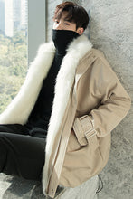 Load image into Gallery viewer, 【Spot quick delivery】Casual mink-like stand-up collar cotton winter men&#39;s loose thick coat men&#39;s Korean version

