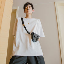 Load image into Gallery viewer, Sicilian men&#39;s assembly shoulder bag summer Hong Kong style half-sleeved men&#39;s trendy brand trend loose compassionate men&#39;s short-sleeved t-shirt
