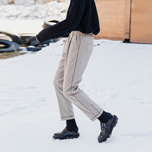 Load image into Gallery viewer, Sicilian men&#39;s spring and autumn thick pants men&#39;s Korean version of the trend of men&#39;s loose straight open-line casual woolen trousers
