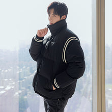 Load image into Gallery viewer, Sicilian men&#39;s bakery clothes lapel stitching loose and thickened youth warm cotton jacket men
