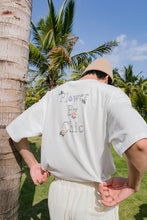 Load image into Gallery viewer, Sicilian men&#39;s summer new letter embroidery t-shirt men&#39;s short-sleeved loose casual youth flower t-shirt
