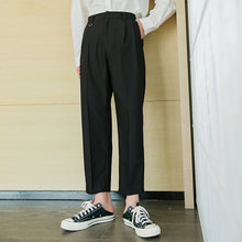 Load image into Gallery viewer, Sicilian men&#39;s spring new drape trousers men&#39;s straight loose ins ruffian handsome tapered casual nine-point pants
