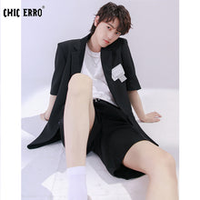 Load image into Gallery viewer, Sicilian men&#39;s casual small suit men&#39;s suit summer thin style trendy brand men&#39;s youth short-sleeved loose jacket

