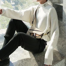 Load image into Gallery viewer, Sicilian men&#39;s spring men&#39;s bottoming sweater white loose half turtleneck sweater men Korean version of the trend
