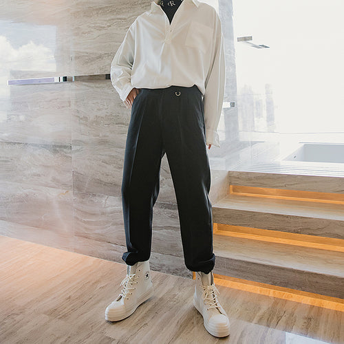Sicilian men's autumn casual pants male Korean style trend men's trousers tide brand loose straight leggings pants