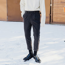 Load image into Gallery viewer, [【现货速发】极速发货~宽松裤子男春季毛呢九分休闲裤]
