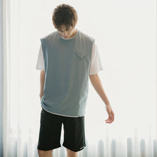 Load image into Gallery viewer, Sicilian men&#39;s Korean men&#39;s white sleeveless sleeveless t-shirt loose summer outer wear vest men trend
