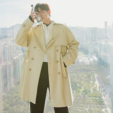 Load image into Gallery viewer, Sicilian men&#39;s British style jacket men&#39;s Korean style trendy men&#39;s knee-length mid-length windbreaker men
