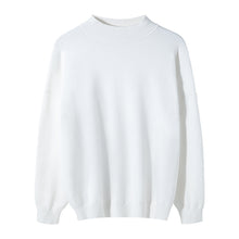 Load image into Gallery viewer, Sicilian men&#39;s autumn new white round neck sweater trend loose casual lazy round neck sweater
