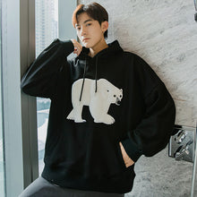 Load image into Gallery viewer, Sicilian men&#39;s new autumn 2020 sweater men&#39;s hooded youth flocking animal print men&#39;s top
