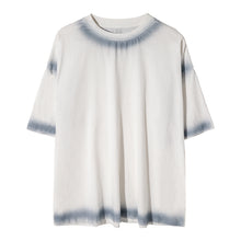 Load image into Gallery viewer, Sicilian men&#39;s summer Hong Kong style white half-sleeved men&#39;s trend loose men&#39;s five-point sleeve tie-dye short-sleeved t-shirt
