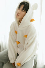 Load image into Gallery viewer, Sicilian men&#39;s winter new lamb wool hooded sweater design sense cute bear trend loose long-sleeved men
