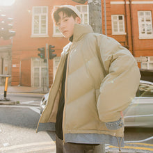 Load image into Gallery viewer, 【Spot quick delivery】Short bread jacket Korean version of the trend of men&#39;s loose cotton jacket men&#39;s winter
