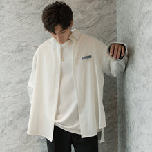 Load image into Gallery viewer, Sicilian men&#39;s spring long-sleeved white shirt men&#39;s Korean version of the trend of men&#39;s oversize white shirt jacket 4299869833791 4299869833790 4299869833792
