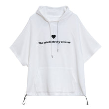Load image into Gallery viewer, Sicilian Men&#39;s Summer Casual White Short Sleeve Sweater Men&#39;s Hooded 2021 New Thin Loose Tide Brand Top
