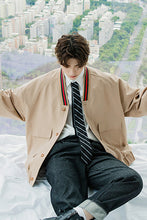 Load image into Gallery viewer, Sicilian men&#39;s splicing ruffian handsome jacket jacket male Korean version of the trend loose men&#39;s tide brand baseball uniform
