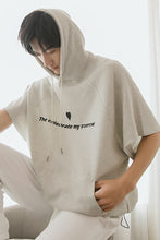 Load image into Gallery viewer, Sicilian Men&#39;s Summer Casual White Short Sleeve Sweater Men&#39;s Hooded 2021 New Thin Loose Tide Brand Top

