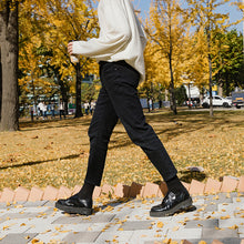 Load image into Gallery viewer, Sicilian Men&#39;s Spring and Autumn Men&#39;s Straight Pants Men&#39;s Korean Style Trend Thickening Black Slim Nine Casual Pants
