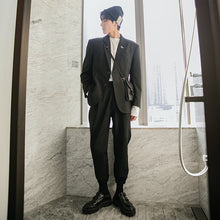 Load image into Gallery viewer, Sicilian men&#39;s spring new casual loose handsome suit Korean version of the British style youth embroidered jacket
