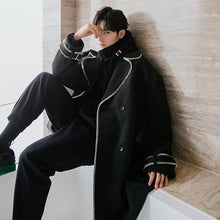 Load image into Gallery viewer, Sicilian men&#39;s winter new mid-length woolen coat handsome trendy loose youth casual jacket male
