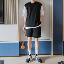 Load image into Gallery viewer, 【Limited Time Special】Embroidered five-point pants men&#39;s Korean style trend loose straight men&#39;s black casual shorts
