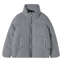 Load image into Gallery viewer, Sicilian Men&#39;s Houndstooth Stand Collar Cotton Jacket Men&#39;s Trendy Loose Bread Jacket Thicken Short Jacket
