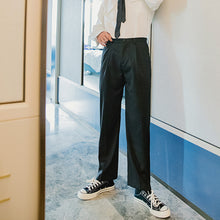 Load image into Gallery viewer, Sicilian men&#39;s casual pants men&#39;s Korean version of the trend of loose men&#39;s trousers loose straight drape suit pants
