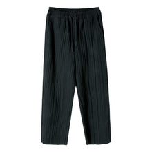 Load image into Gallery viewer, Sicilian Men&#39;s Fall Pants Men&#39;s Casual Pants Pure Color Wild Loose Straight Pants Black Wide Leg Pleated Pants
