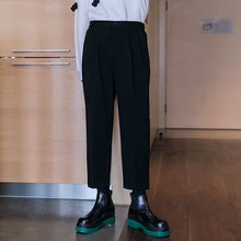 Load image into Gallery viewer, Sicilian men&#39;s autumn and winter woolen trousers, straight-leg casual pants, men&#39;s trend, all-match Harajuku style men&#39;s ninth pants
