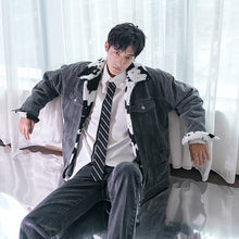 Load image into Gallery viewer, Sicilian men&#39;s new style men&#39;s jacket handsome trendy loose polar fleece warm double-sided jacket men
