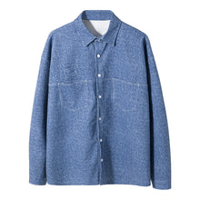 Load image into Gallery viewer, Sicilian men&#39;s autumn thin section handsome blue jacket male Korean version of the trend loose men&#39;s casual lapel jacket
