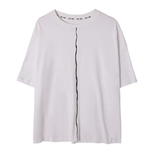 Load image into Gallery viewer, Sicilian men&#39;s spring wear five-point sleeve bottoming shirt men&#39;s Korean version of the trend loose white short-sleeved t-shirt men
