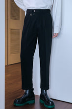 Load image into Gallery viewer, Sicilian men&#39;s black suit pants men&#39;s straight loose autumn and spring drape pants men&#39;s casual pants youth trousers
