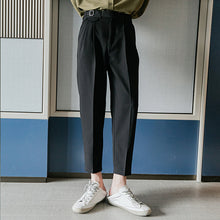 Load image into Gallery viewer, Sicilian men&#39;s spring drape trousers men&#39;s straight leg youth all-match loose casual pants men&#39;s ninth pants
