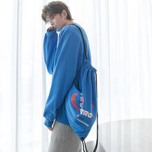 Load image into Gallery viewer, Sicilian men&#39;s outfit backpack Korean version of autumn wild loose casual solid color pullover sweater boys tide
