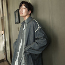 Load image into Gallery viewer, Sicilian men&#39;s spring art plaid jacket male Korean version of the trend of men&#39;s loose casual plaid lapel jacket
