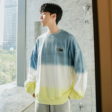 Load image into Gallery viewer, Sicilian Men&#39;s Spring New Tie-dye Contrast Round Neck Long Sleeve Loose Trend Youth Gradient Pullover Sweater
