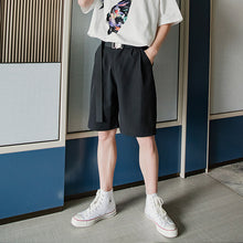 Load image into Gallery viewer, Sicilian men&#39;s summer thin five-point pants male Korean version of the trend loose straight men&#39;s casual black shorts

