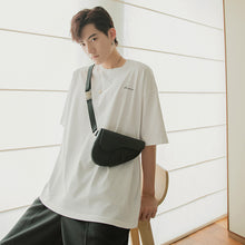 Load image into Gallery viewer, Sicilian men&#39;s assembly shoulder bag summer Hong Kong style half-sleeved men&#39;s trendy brand trend loose compassionate men&#39;s short-sleeved t-shirt
