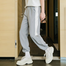 Load image into Gallery viewer, Sicilian men&#39;s spring and autumn style splicing sports pants men&#39;s Korean version of the trend of all-match drawstring buckle pants
